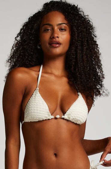 Hunkemöller Maui Triangle Bikini Top White