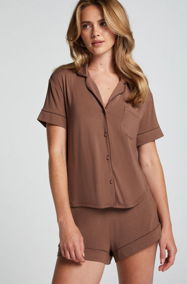 Hunkemöller Essential Jersey Short Brown
