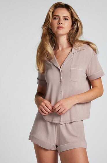 Hunkemöller Essential Jersey Short Beige