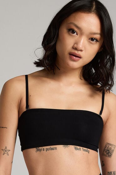 Hunkemöller Smooth Bandeau Bralette Black