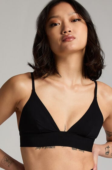Hunkemöller Smooth Triangle Bralette Black