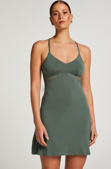 Hunkemöller Jersey Slip Dress Green