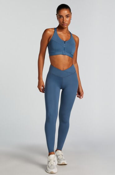 Hunkemöller HKMX Crossed High Waisted Leggings Blue