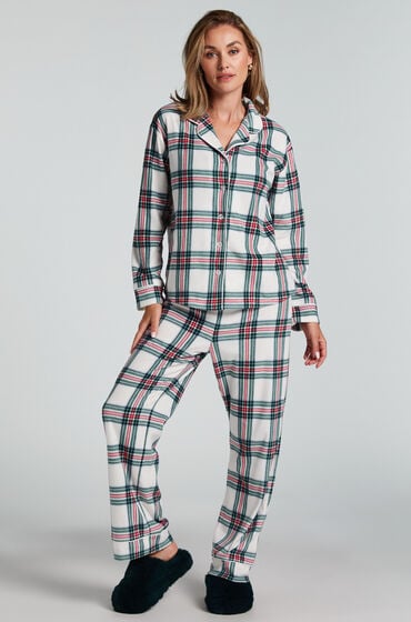 Hunkemöller Fleece Pyjama Set White