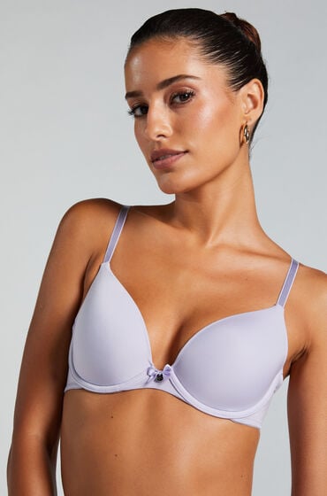 Hunkemöller Plunge Padded Underwired Bra Purple