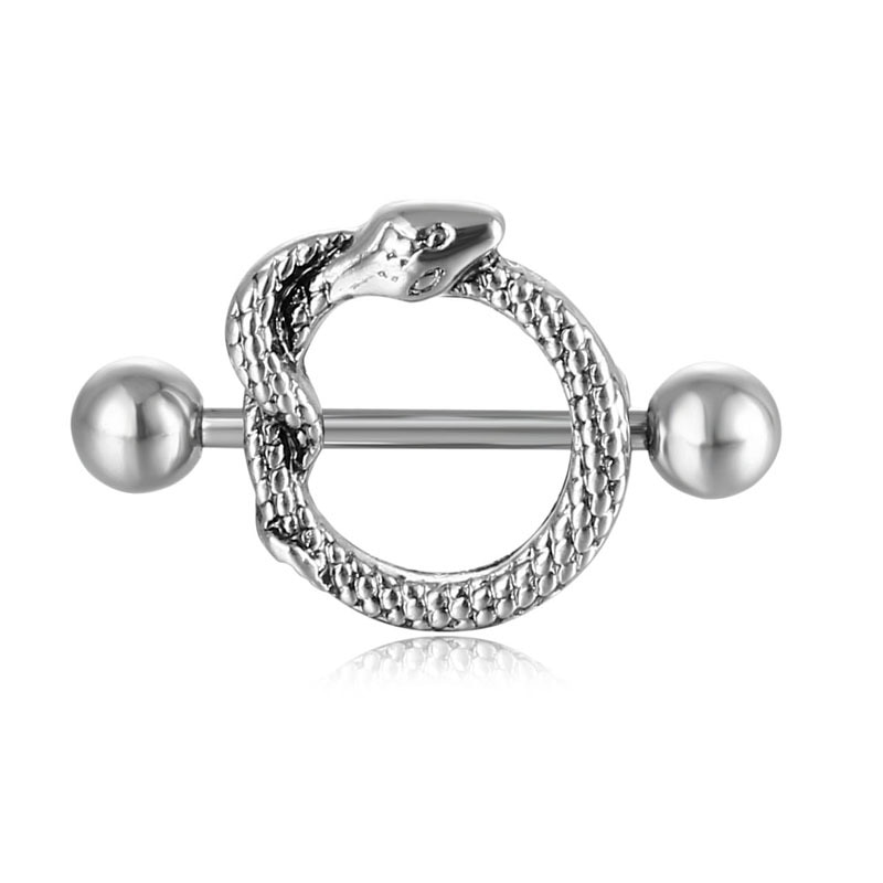 Nipple Rings Piercing Snake Cool Jewelry Body Piercing Milk Ring Sexy Nipple Piercing Nipple Ring Punk Jewelry Body Snake Alloy