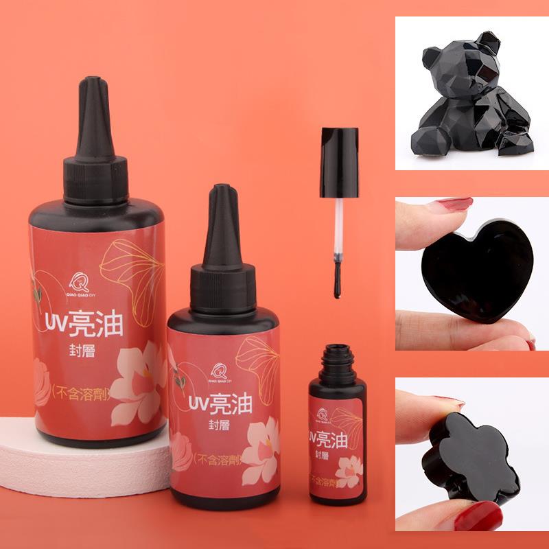 15ml Transparent Sealing Glue UV Resin Mold Repair Bright Oil DIY Epoxy Resin Jewelry Polished UV Glue WIth Brush Quick-Drying