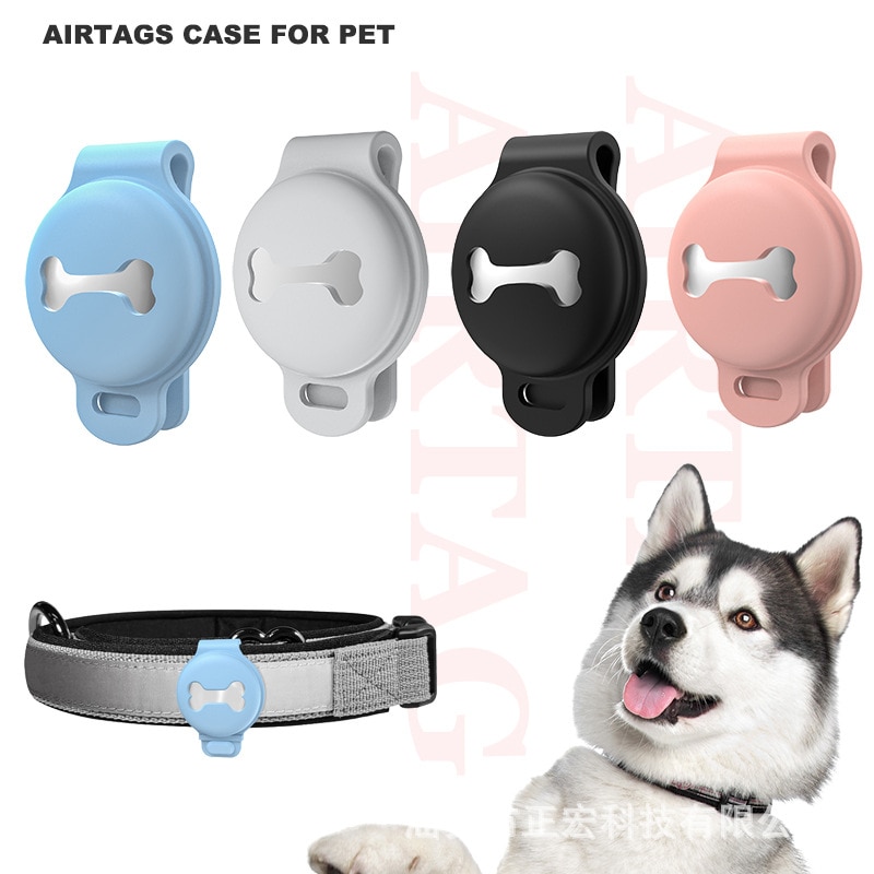 2021 new Airtag silicone protective cover dog bone loss prevention locator tracker pet tracker airtag case