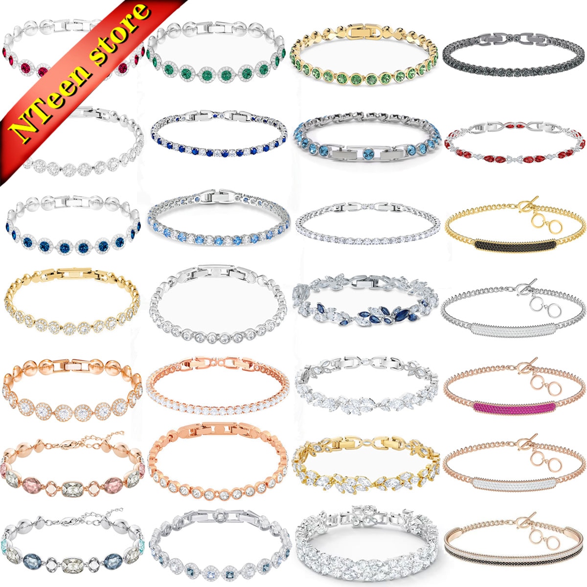 2023 New Fine Bracelet Jewelry Charms Element Round Bracelet Luxurious Crystal Adjustable Romantic Jewelry Gift Women