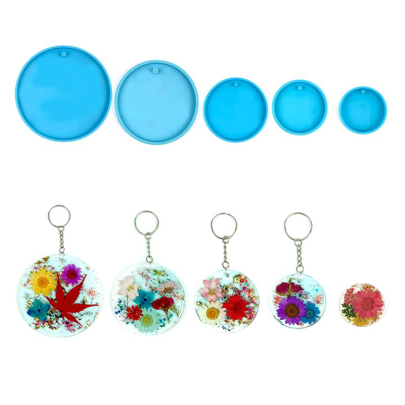 Christmas Ball Pendant UV Epoxy Resin Molds Handmade Keychain Silicone Mould DIY Crafts Jewelry Decorations Casting Tools