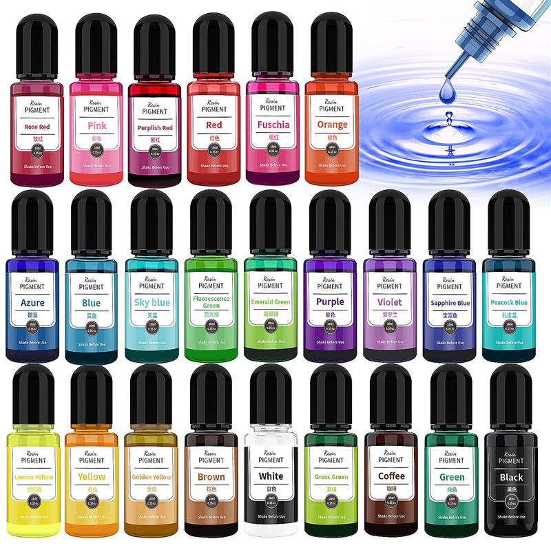 10ml Art Ink Alcohol Resin Pigment Liquid Colorant Dye Ink Diffusion For Epoxy Resin DIY Jewelry Making Liquid Resin Dye