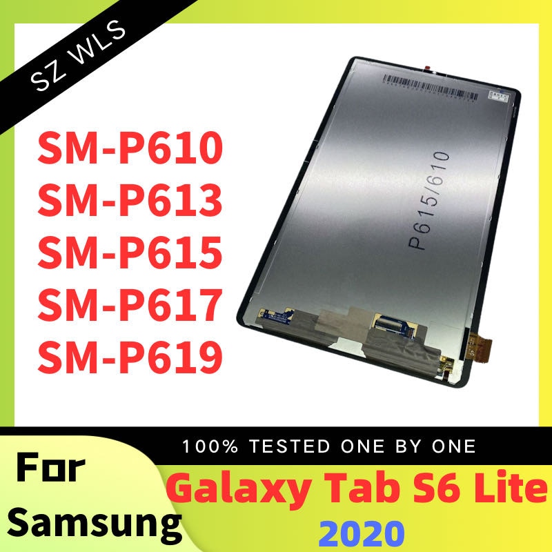 Original For Samsung Galaxy Tab S6 Lite 10.4 P610 P615 P615N P617 LCD Screen Display Touch Glass Digitizer Assembly Replacement