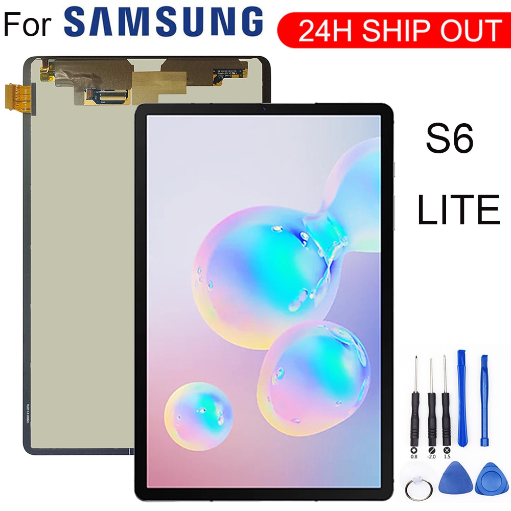 Original 10.4" For Samsung Galaxy Tab S6 Lite P610 P615 SM-P610 SM-P615 LCD Display Touch Screen Digitize Assembly Replacem