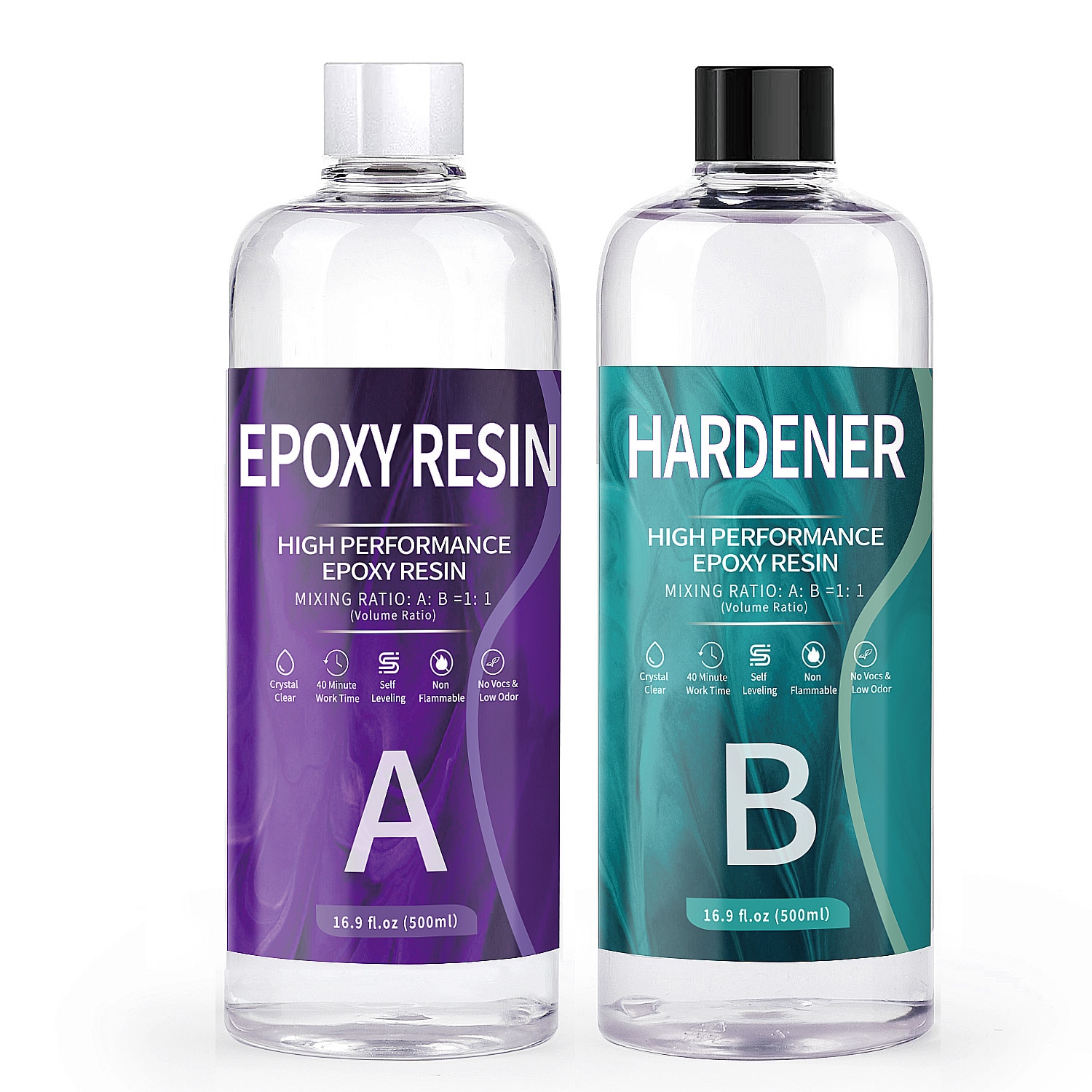 1:1 AB Resin Epoxy Crystal Glue High Adhesive Hardener Crystal Glue For DIY Epoxy Resin Mold Jewelry Making Supplies