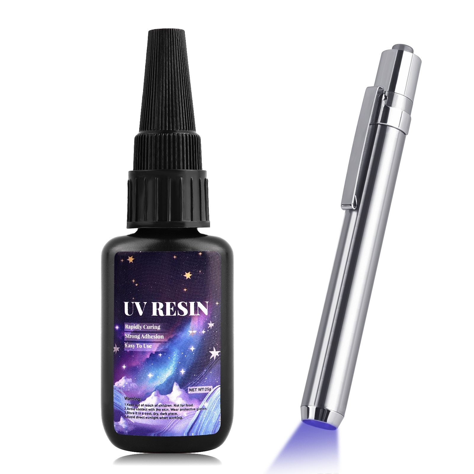 UV Resins Glue Lamp 25g UV Bonding & Welding Glue Super Bonding UV Glue Quick-Drying For Bonding Glass Metal Craft Decoratio