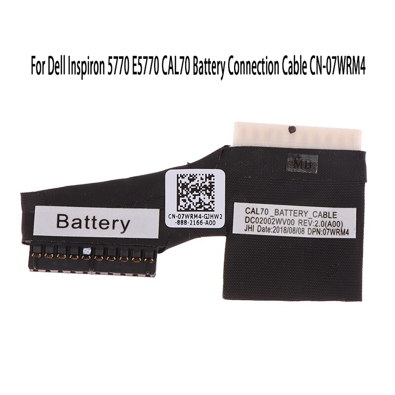 For Dell Lnspiron 17 5770 5775 3780 Latitude E5770 CAL70 07WRM4 Innovative Black New Replacement Battery Connection Cable