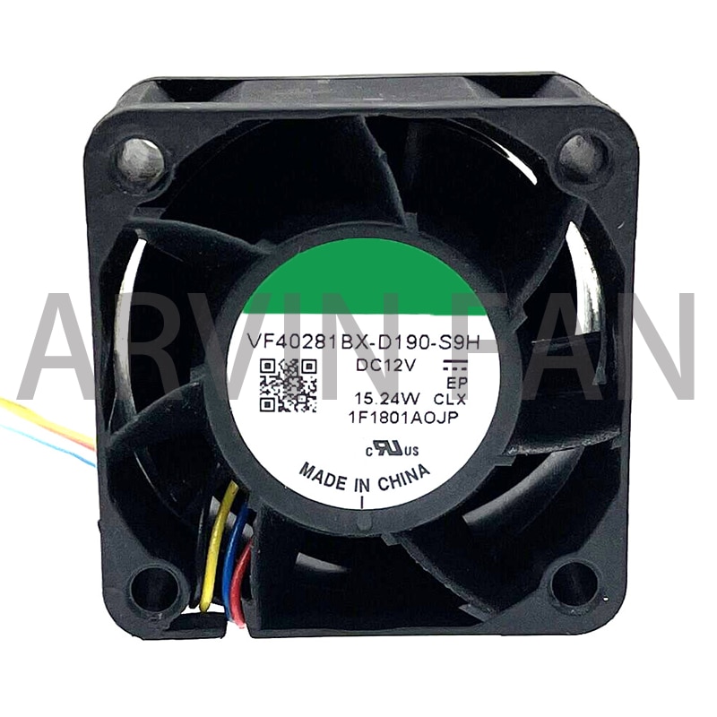 New 40mm 4cm Racing Car Booster High Speed Motor Cooling Fan VF40281BX-D190-S9H 40X40X28mm 12V Dual Ball Bearing 25000RPM