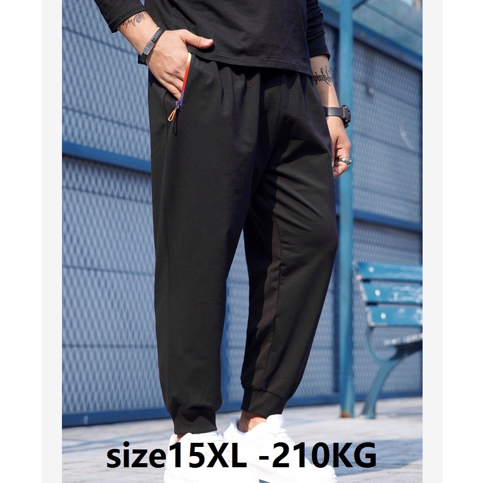 plus size 15XL 210KG High quality summer autumn men sweatpants large size sports pants oversize pants 180KG 60 66 68 70