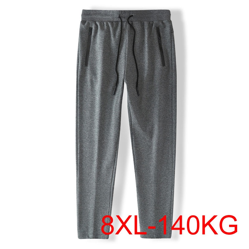 Autumn Winter pants men 8XL weight 140kg 5XL 6XL 7XL fleece Plus size men pants