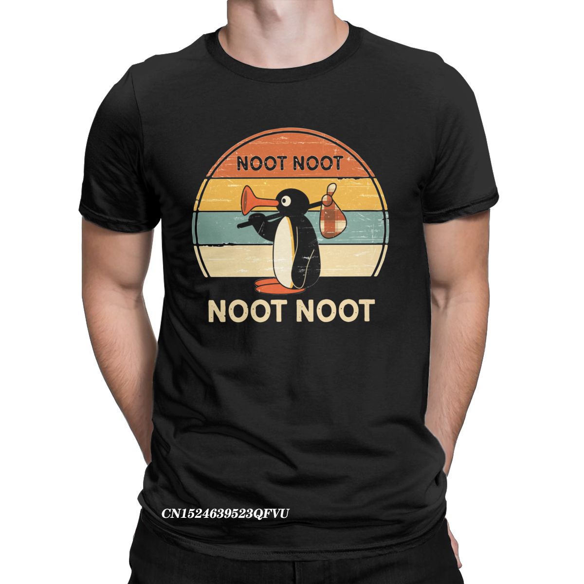 Men Women Tee Shirt Noot Noot Pingu Penguin Meme Gift Funny Premium Cotton Tee Shirt Harajuku Tshirt Crewneck Clothes Printing