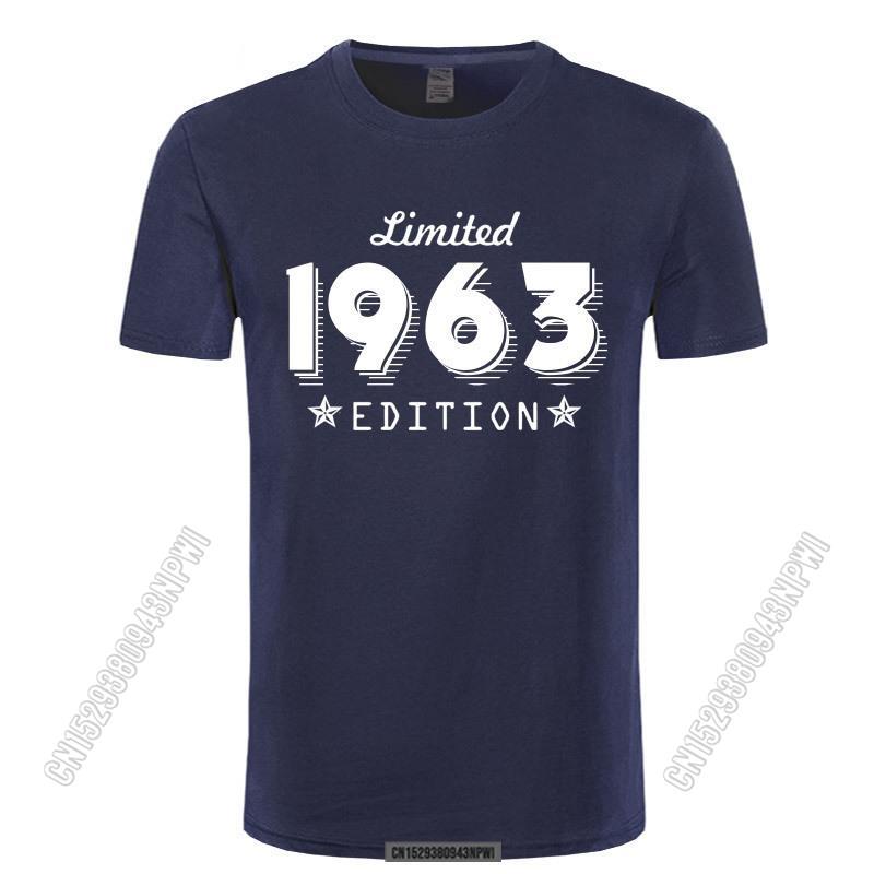 1963 Limited Edition Gold Design Men's Black T-Shirt Cool Daily Pride T Shirt Men Unisex New Fashion Tshirt Loose Size