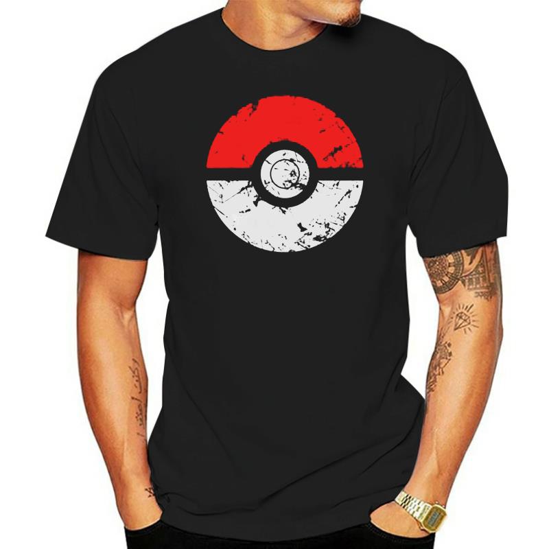 Men tshirt Pokeball Grunge Unisex T Shirt Printed T-Shirt tees top