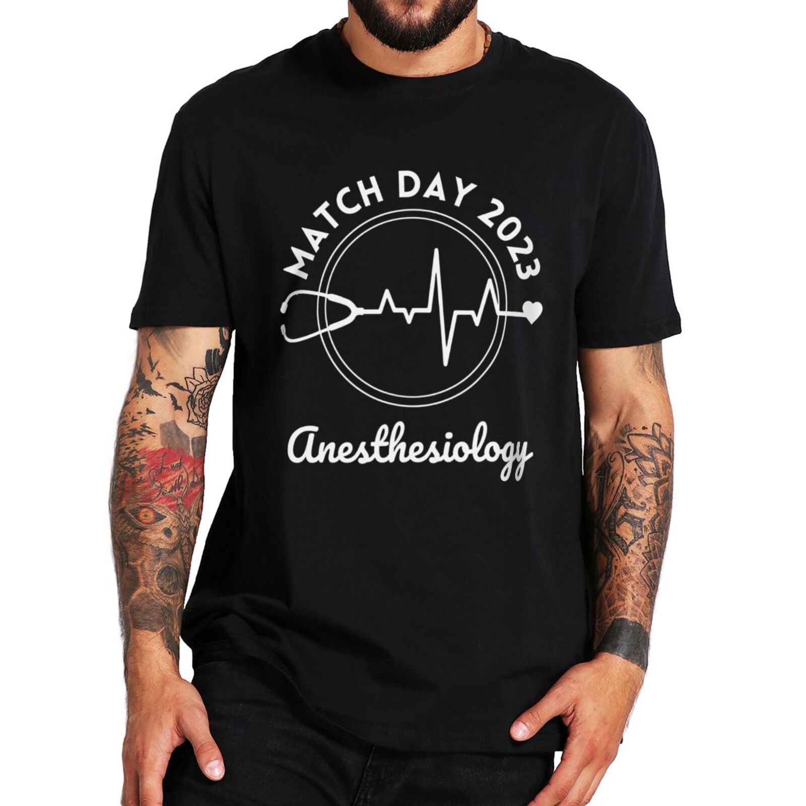 Match Day 2023 T Shirt Future Anesthesiology Physician Residency Men Women Clothing EU Size 100% Cotton Unisex Casual T-shirts