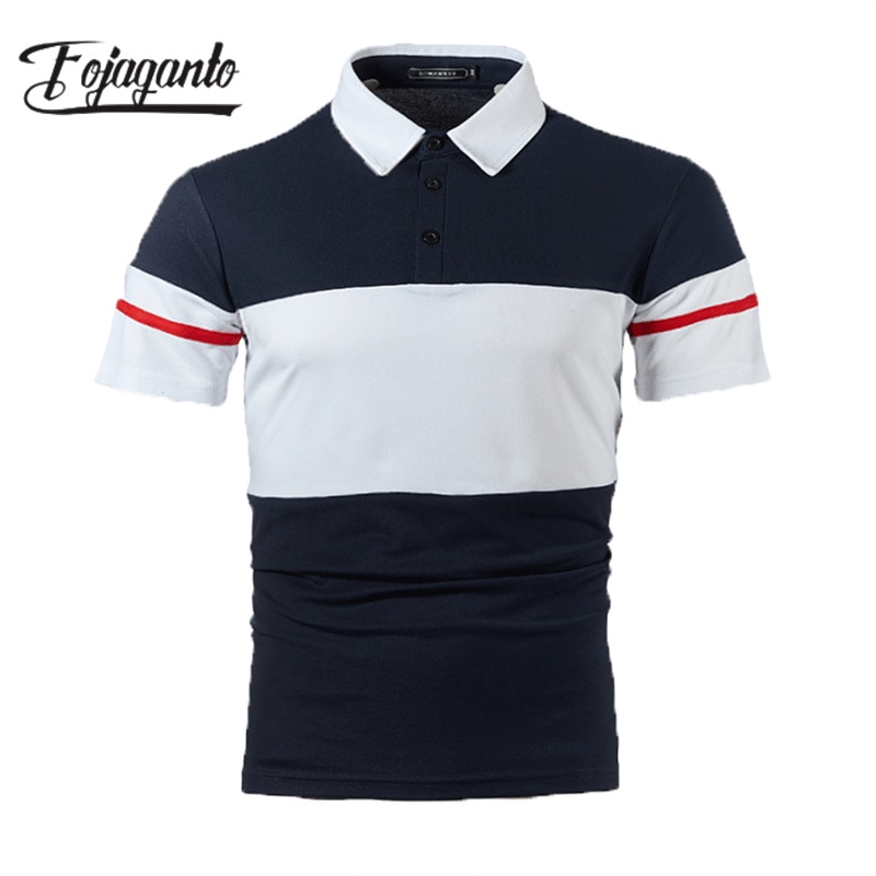 FOJAGANTO 2023 Outdoor Leisure Polo Shirt Men's Pure Cotton Breathable Slim Short Sleeve High-Quality Hot Selling Polo Shir