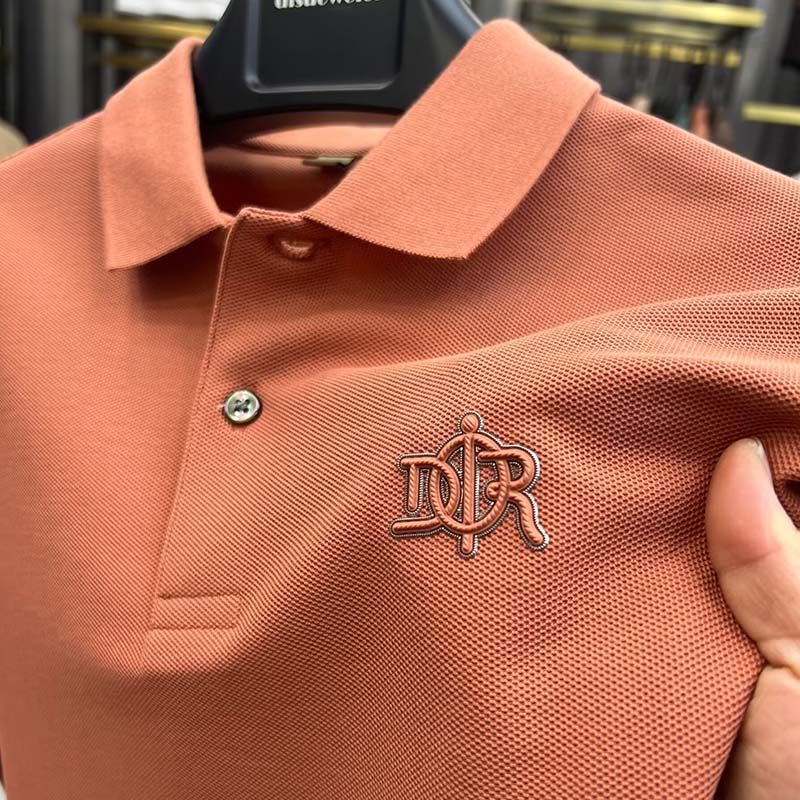 100% Cotton Men's Polo Shirt Lapel Letter Embroidery High Quality Short Sleeve Korean Fashion Clothing 2023 Summer Men&apos