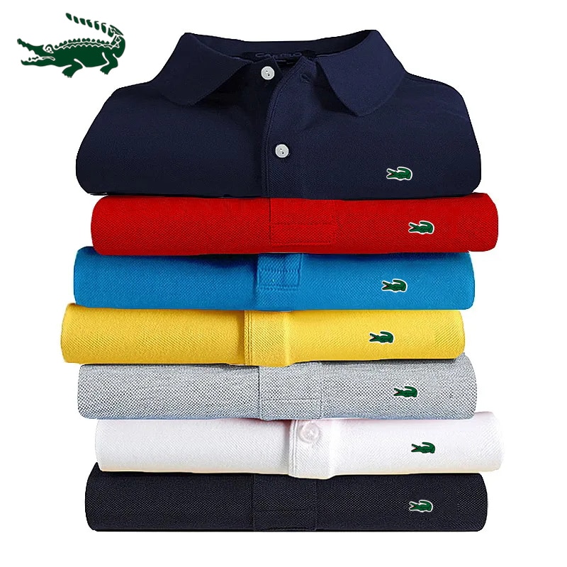 High quality men's cotton embroidered polo shirt 2023 summer new high-end business casual Lapel short sleeve T-shirt top S-