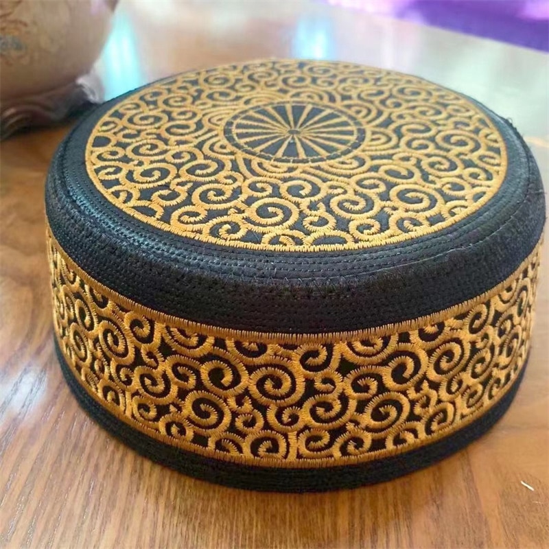 Muslim Caps For Men Colthing Freeshipping Prayer Hat Kufi Islamic Kippah Hijab Saudi Arabia Jewish Turban Headwraps Embroidery