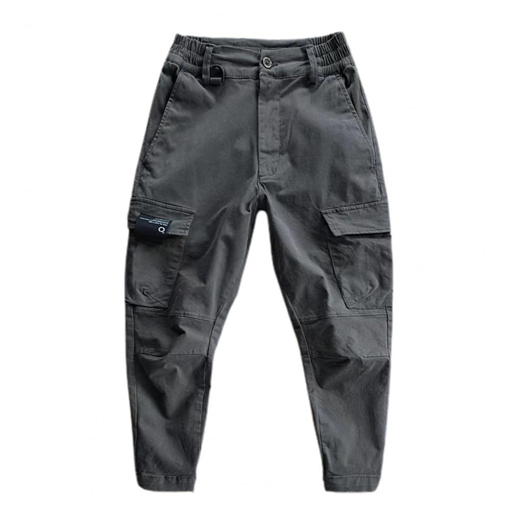 Stylish Sports Pants Slim Fit Unique Design Comfortable Pure Color Sports Casual Bunched Foot Pants