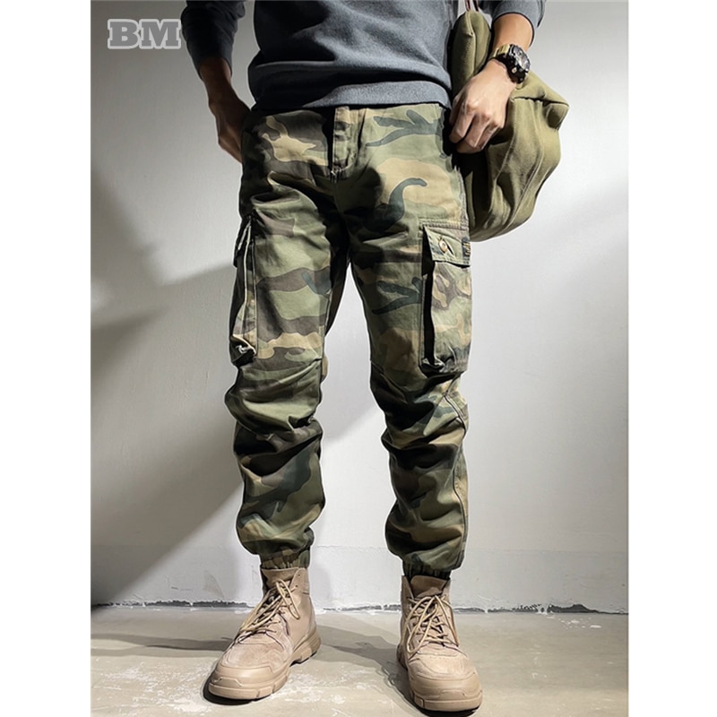 Military Style Tactical Joggers High Quality Outdoor Camouflage Pants Men Clothing Black Army Trousers Harajuku Casual Pants