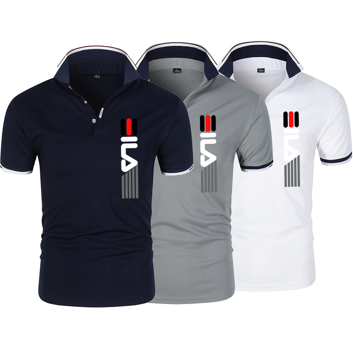 2023 Summer New Men's Polo Collar High end Polo Shirt Short Sleeve Casual Business Youth Fashion Top Men's Polo Shirt