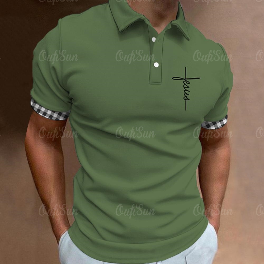 Solid Color Mens T Shirt Business Polo Printed Man Polo Quick Dry Clothing Loose New Summer Casua Short Sleeve Oversized Blouse