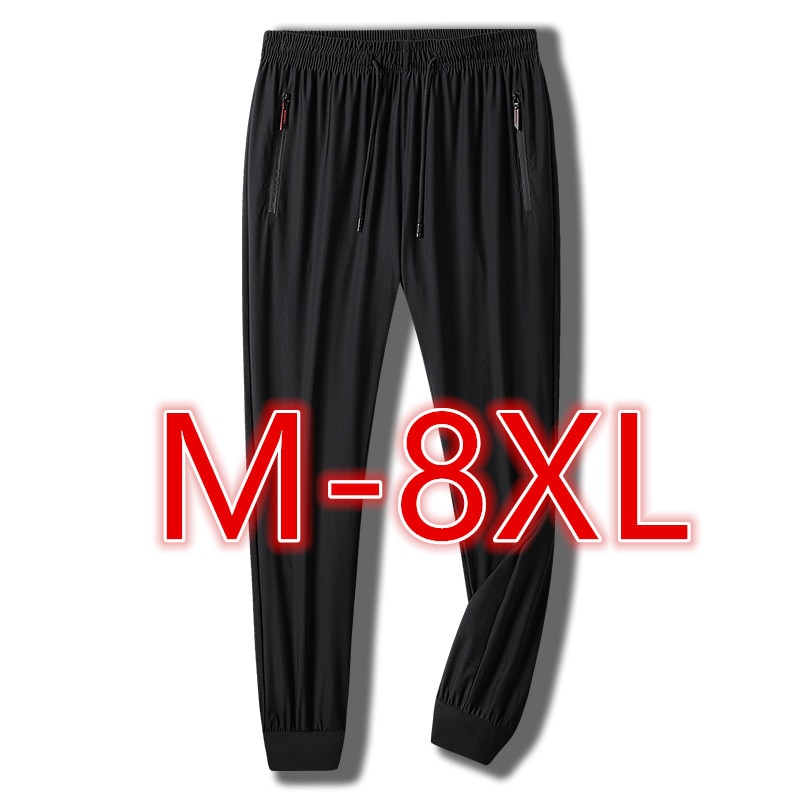 Large Size Men's Trousers 8XL Stretchy Straight Cut Pants Plus Size Casual Sports Pants Big Size Men Clothing Ropa Hombre