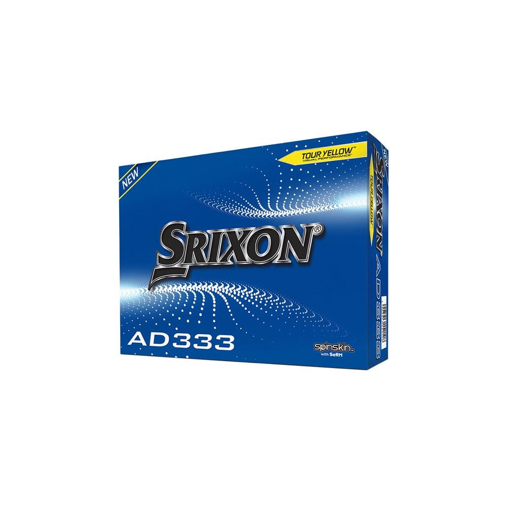 Srixon Ad333 (10) Golf Balls (Dozen) - Yellow