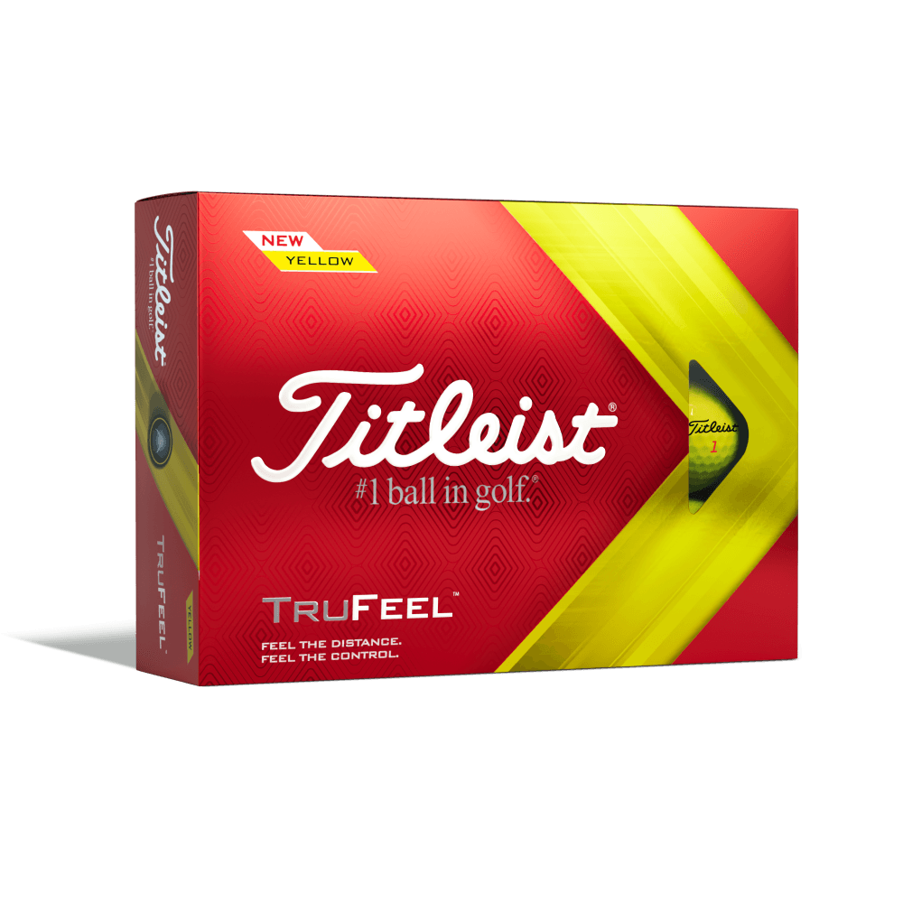 Titleist 2022 TruFeel Golf Balls - Yellow Dozen