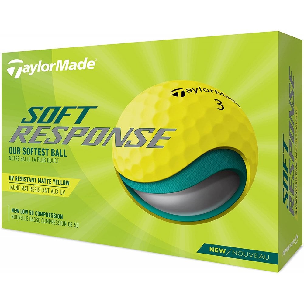 TaylorMade 2022  Soft Response Yellow Golf Balls dz