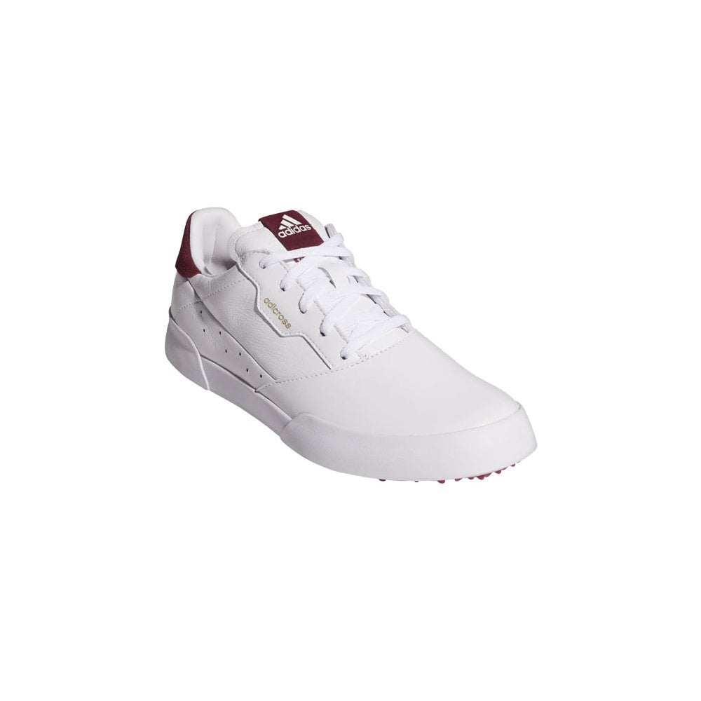 adidas Womens ADICROSS RETRO Golf Shoes WH/WH/Pink UK5.5