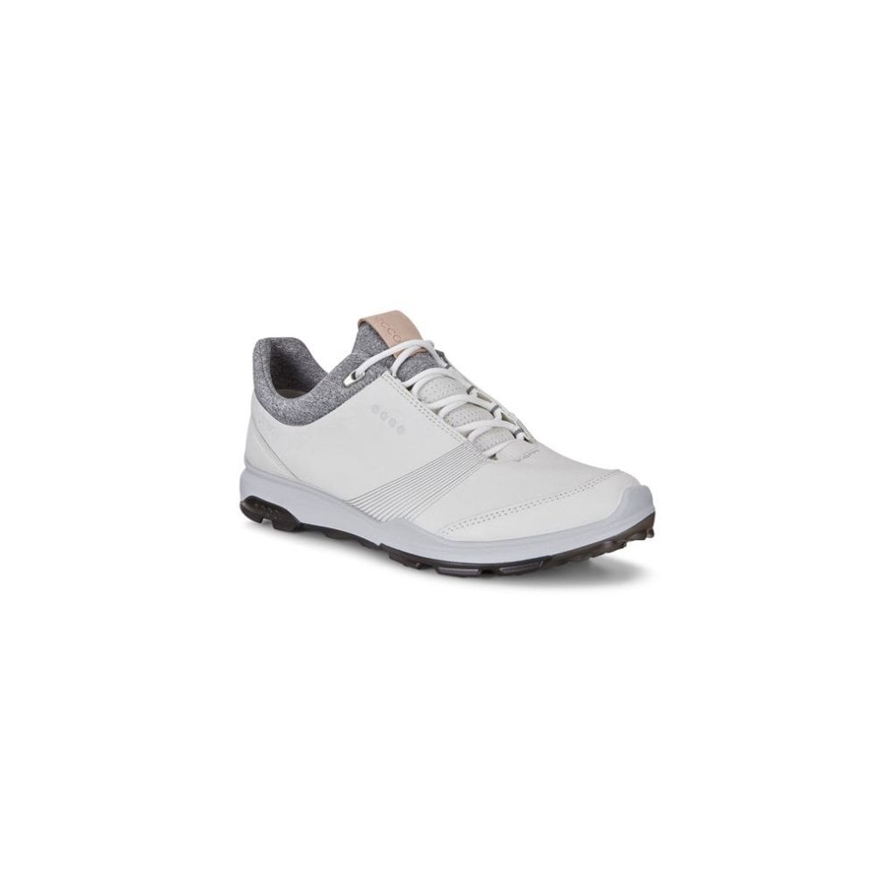 Ecco Womens Golf Biom Hybrid 3 White/Black Golf Shoes EU41