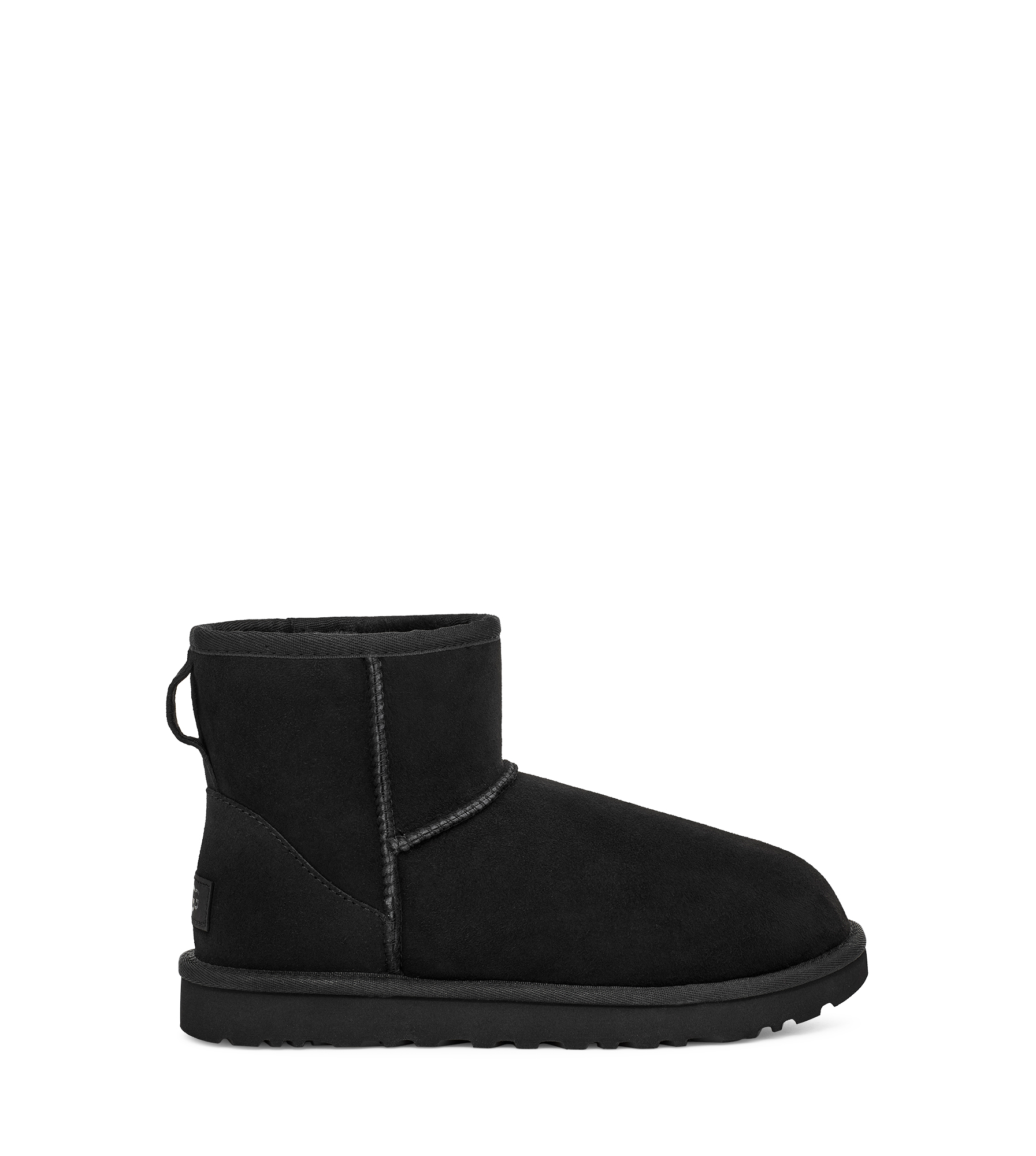 UGG® Classic Mini II for Women in Black, Size 3, Twinface/Polyester/Leather