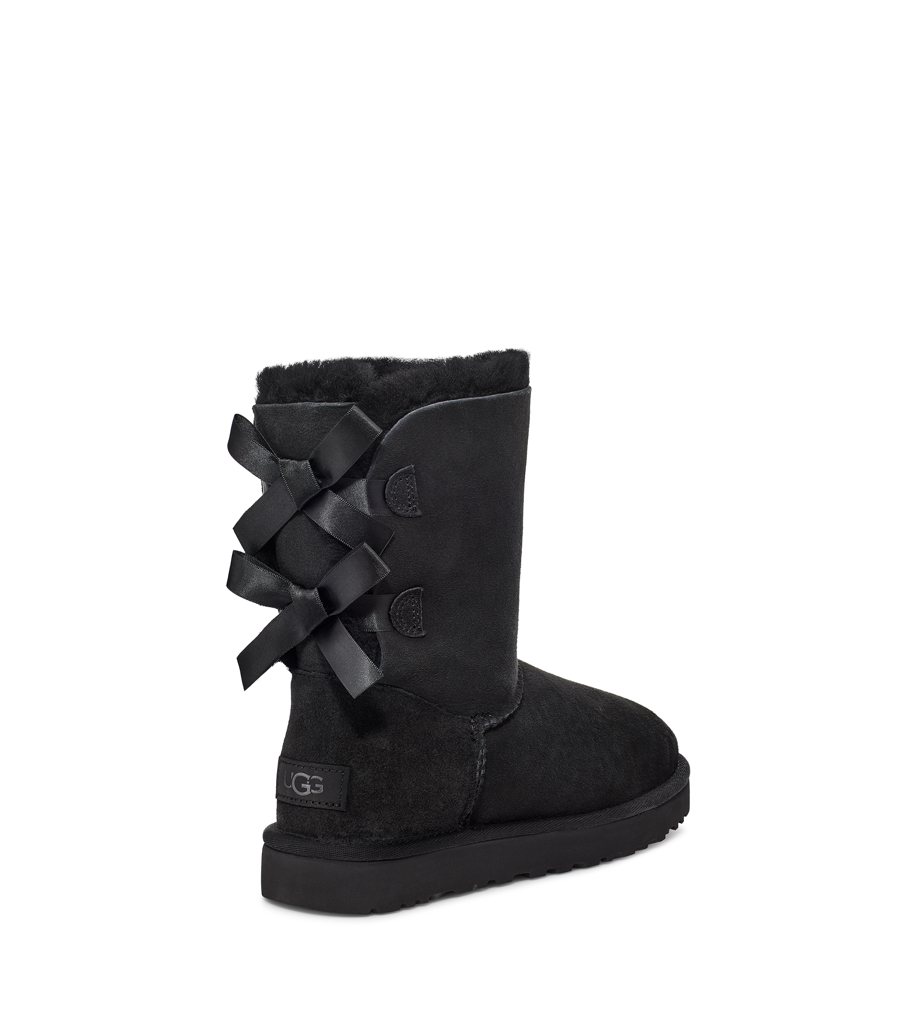 UGG® Bailey Bow II Boot for Women in Black, Size 3, Twinface/Polyester/Leather