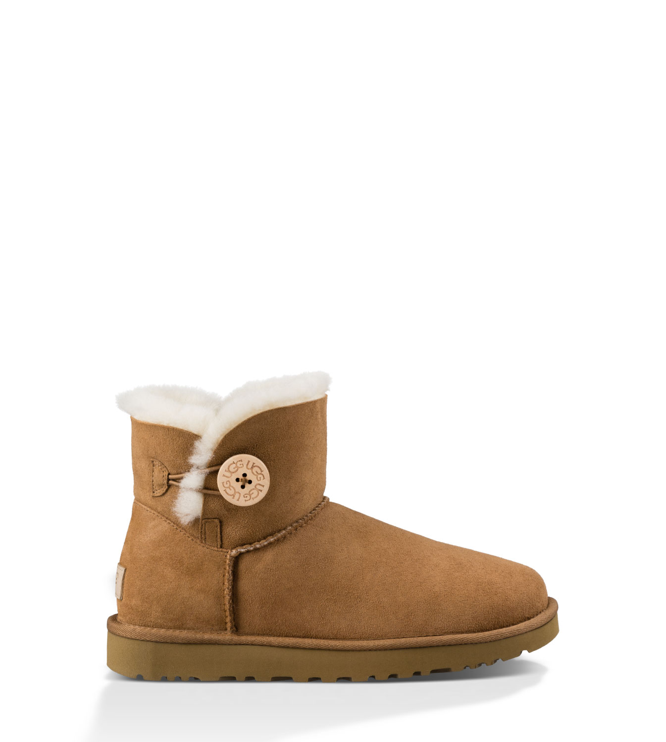 UGG® Mini Bailey Bow II Boot for Women in Brown, Size 9, Shearling