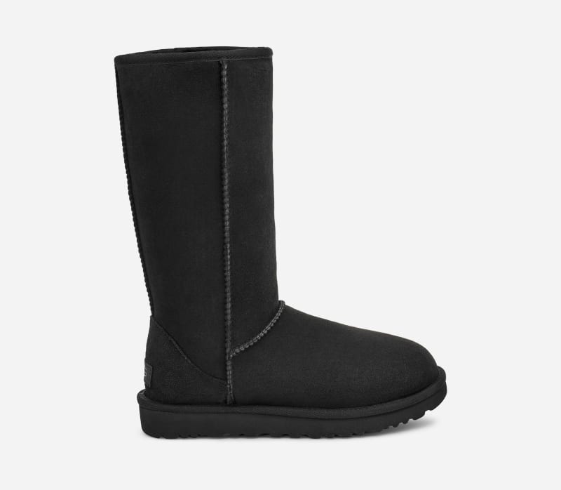 UGG® Classic Tall II Boot for Women in Black, Size 3, Twinface/Polyester/Leather