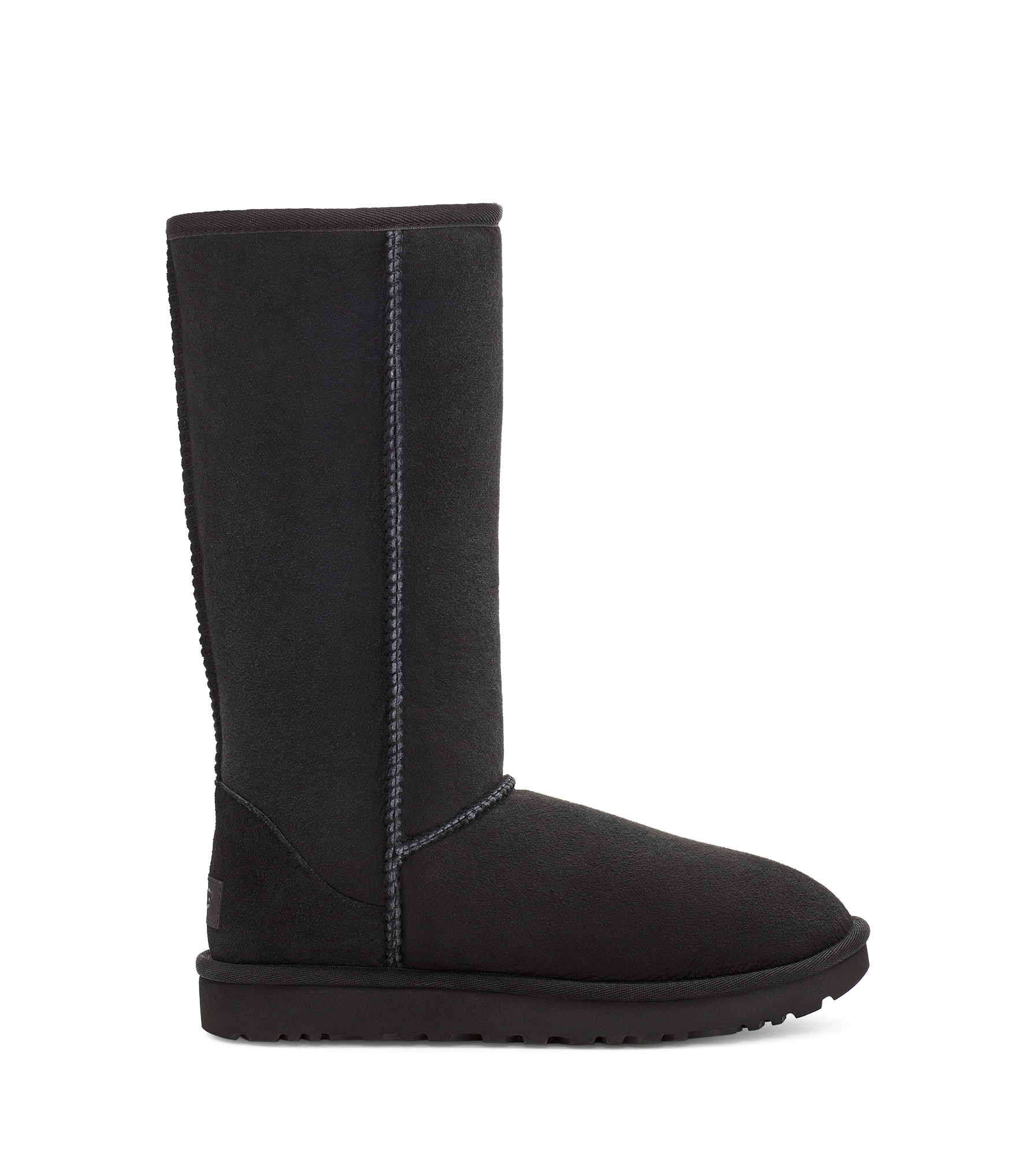 UGG® Classic Tall II Boot for Women in Black, Size 4, Twinface/Polyester/Leather