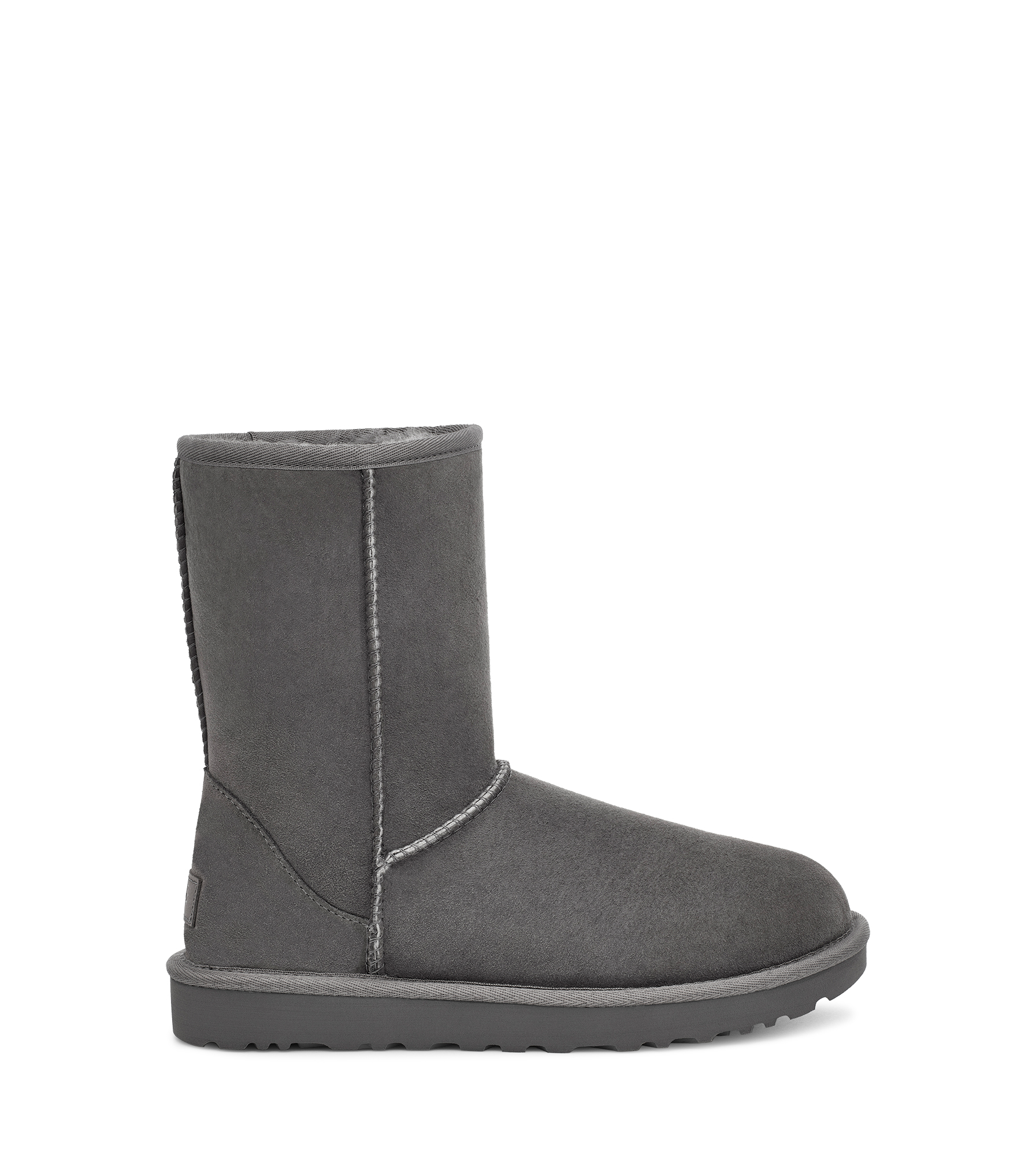UGG® Classic Short II Boot for Women in Grey, Size 3, Shearling/Polyester/Leather