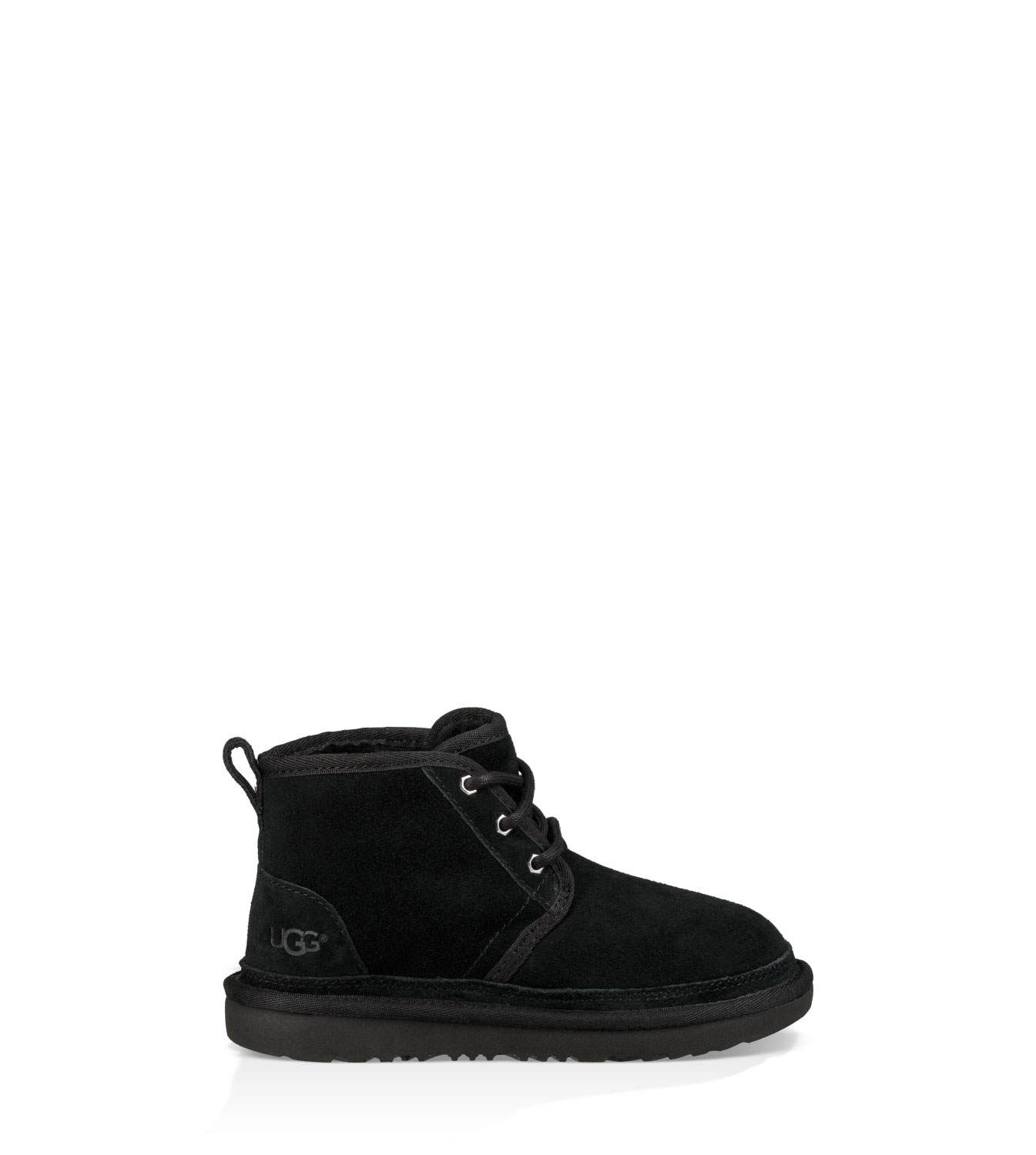 UGG® Neumel II Boot for Kids in Black, Size 13K, Suede/Polyester/Cotton
