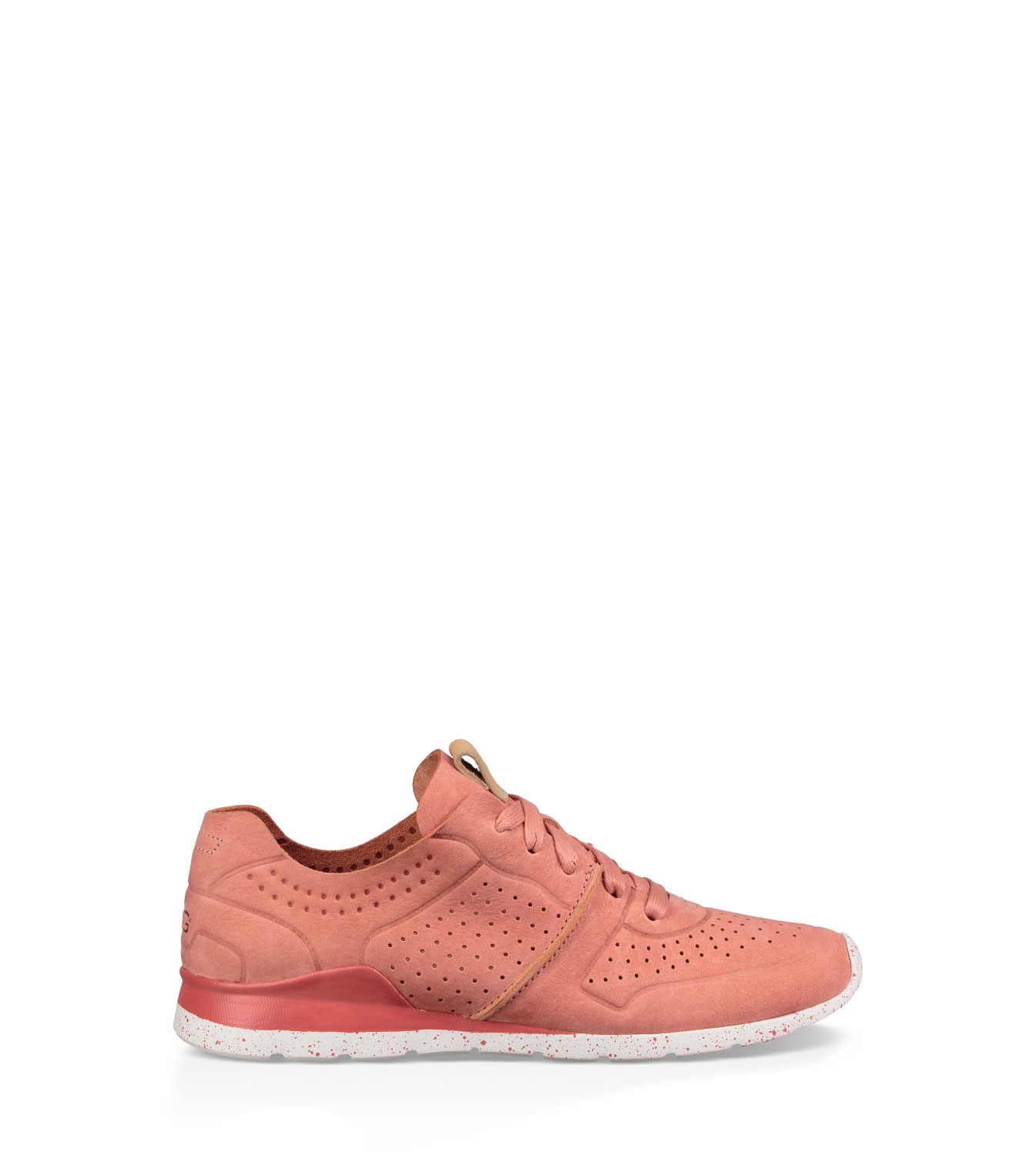 UGG Tye Trainer for Women in Vibrant Coral, Size 5.5, Leather