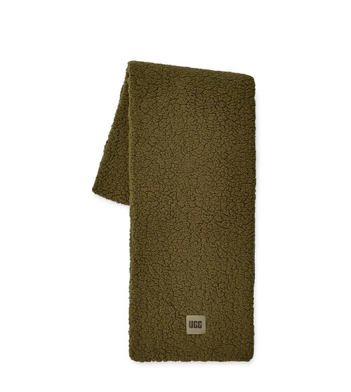 UGG Women's Sherpa Oversized Scarf in Wild Olive